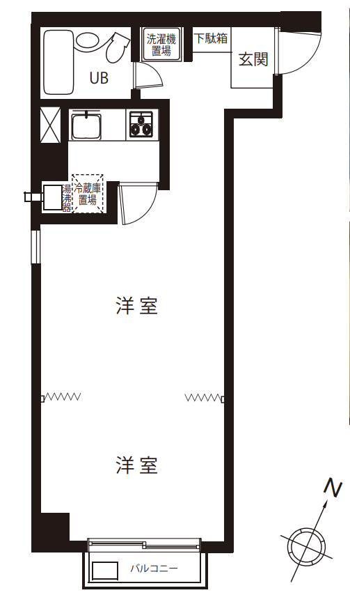 ハイツ九段坂 - 間取り図 ハイツ九段坂